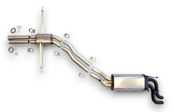MEC Design Sportauspuff Mercedes W126 / C126 (V8) - OEM Optik
