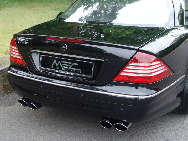 MEC Design 4-Rohr Sport-Auspuffanlage Mercedes-Benz W220 (S-Klasse)