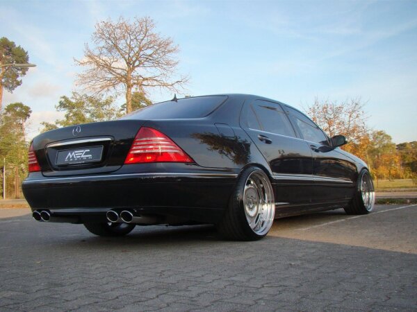 MEC Design 4-Rohr Sport-Auspuffanlage Mercedes-Benz W220 (S-Klasse)