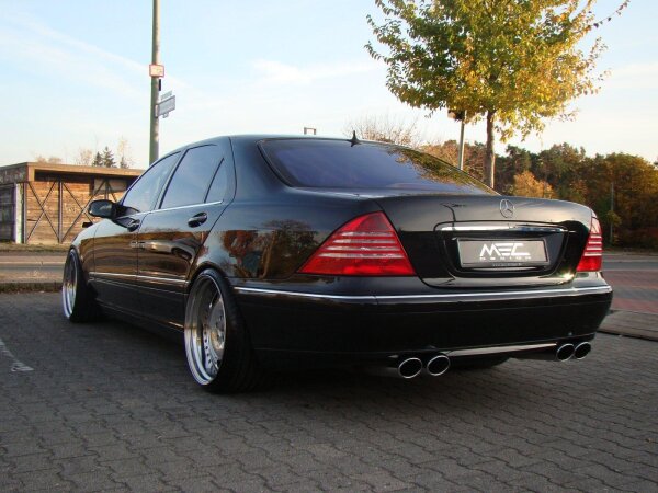 MEC Design 4-Rohr Sport-Auspuffanlage Mercedes-Benz W220 (S-Klasse)