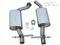 MEC Design 4-Rohr Sport-Auspuffanlage Mercedes-Benz C215 (CL-Klasse)