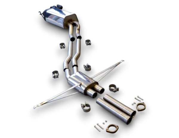 MEC Design Sportauspuff Mercedes W126 / C126 (6-Zylinder) - OEM Optik